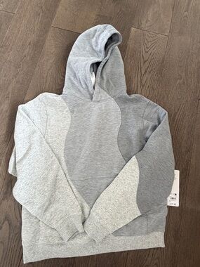 ALO Yoga unisex  Make Waves Hoodie  Gray Crewneck Hoodie